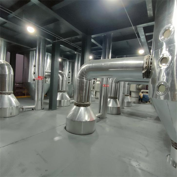 陕西某焦化浓盐水提盐项目蒸发器设备安装现场